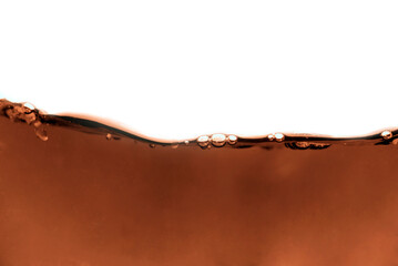 coffee and chocolate water on white background