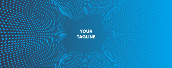 Blue Halftone Background Vector Eps