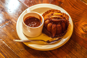Date Cake Recipe with Walnuts and Caramel