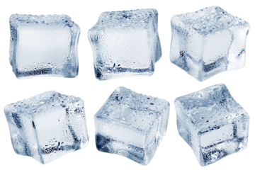 ice cube, isolated on white background, clipping path, full depth of field