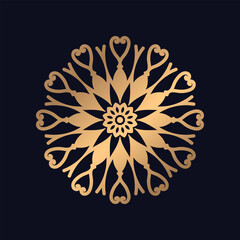 Luxury mandala background with golden arabesque pattern Arabic Islamic east style