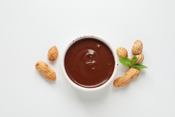 Tasty and delicious sweet food concept - chocolate paste