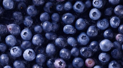 Seamless wallpaper background of blueberry. Photorealistic texture tile generatie ai