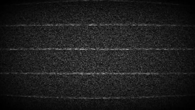 TV noise effect. Vintage switch on, turn off television. Analog Static Noise texture. Monochrome, black and white offset flickering noise. Screen damage TV effects and artifacts. VHS. 