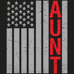 USA Flag Aunt