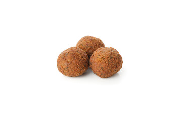 Vegetarian food - tasty falafel balls, isolated on white background