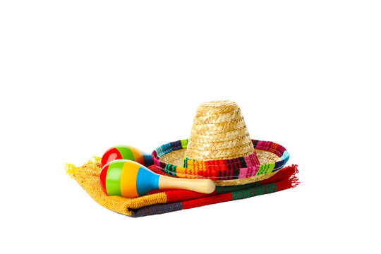 Concept Of Cinco De Mayo, Isolated On White Background