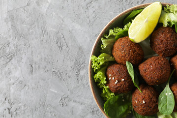 Vegetarian food concept - falafel, tasty falafel balls