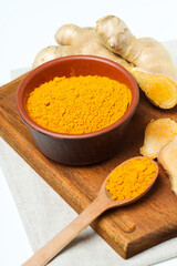 Fragrant seasoning - turmeric, one of the main ingredients in Indian curry