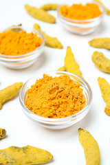 Fragrant seasoning - turmeric, one of the main ingredients in Indian curry