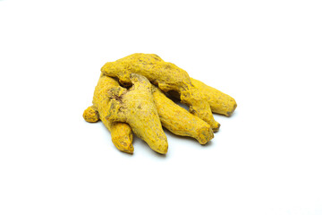 Fragrant seasoning - turmeric, isolated on white background