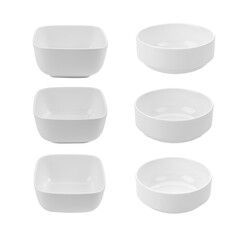 white bowl on transparent png