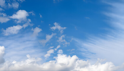 blue sky background with clouds., Ai generated 