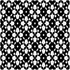 Monochrome pattern. Abstract texture for fabric print, card, table cloth, furniture, banner, cover, invitation, decoration, wrapping.seamless repeating pattern.Black and white color.