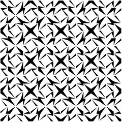 Monochrome pattern. Abstract texture for fabric print, card, table cloth, furniture, banner, cover, invitation, decoration, wrapping.seamless repeating pattern.Black and white color.