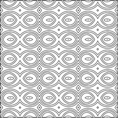  Modern stylish texture. Composition from regularly repeating geometrical element. Black and white pattern for web page, textures, card, poster, fabric, textile.. Vector illustrations.