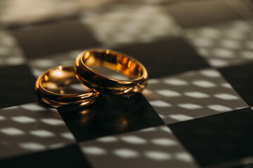 Wedding rings. Shadow. Wedding. 