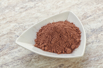Natural organic cocoa powder for culinary