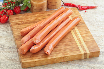 Boiled Pork sausages for brakfast