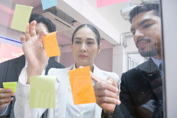 Business people working and meeting in the office.