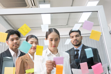 Business people working and meeting in the office.
