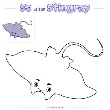 Printable Stingray Coloring Page