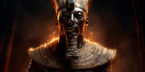 Ramses II the Great, the third pharaoh of the Nineteenth Dynasty of Egypt. Generative AI - obrazy, fototapety, plakaty