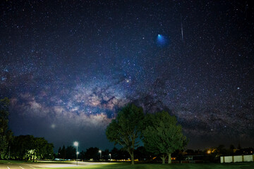 Fototapeta na wymiar panorama of the night starry