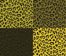 Seamless leopard fur pattern. Animal print background.