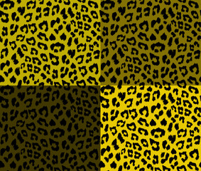 Seamless leopard fur pattern. Animal print background.