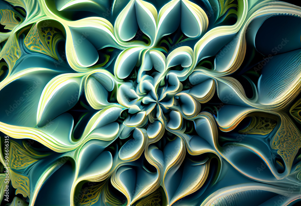 Poster beautiful abstract illustration of an sage - reduces inflammation and relieves menopause symptoms. g