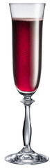 Wine glass isolated on a white background.