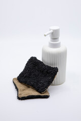 éponge écologique réutilisable avec distributeur de savon