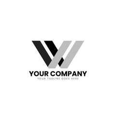 W letter logo for company