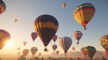 Obraz premium hot air balloons