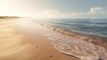 beach in the morning