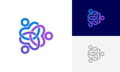 Abstract People, Human Family, Community People, Social community, Family Teamwork Logo design vector
