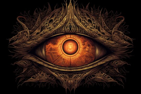 Eye of sauron lord. Generate Ai