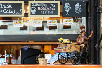 Ljubljana - Food stall in the capital city of Slovenia