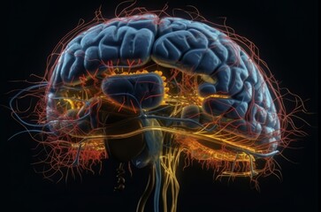 The Power and Complexity of the Human Brain made with Generative AI