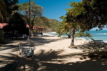 View of Cormier beach, near Cap-Haitien city. Republic of Haiti.