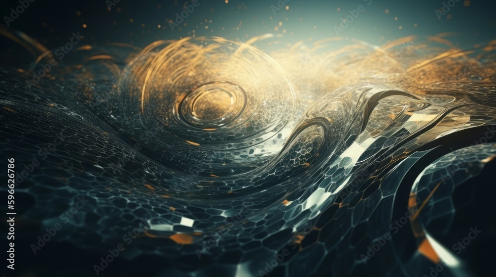 Poster Modern Abstract Background with Ample Copy space. Generative ai