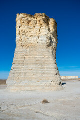 Clear Spring Day at Monument Rocks