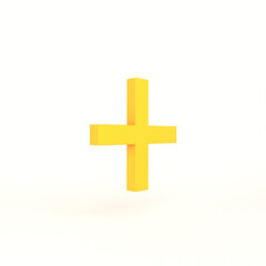 Plus Icon Left Side With White Background