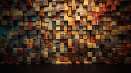 Wood Aged Art. Generative ai
