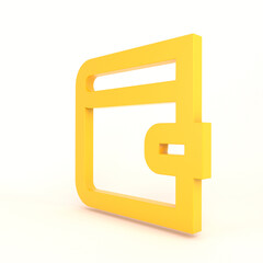 Wallet Right Side With White Background