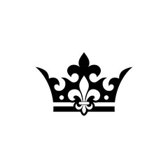 Obraz premium King crown icon isolated on transparent background