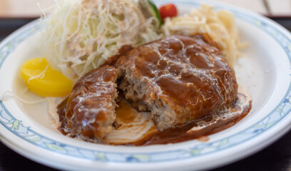 美味しそうなハンバーグ