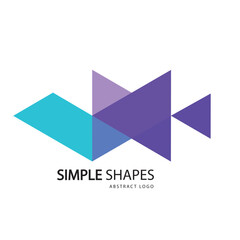 Modern colorful logo abstract design,vector geometrical shapes element for identity, logotype or icon.