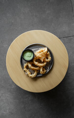 Food with stylish food plate